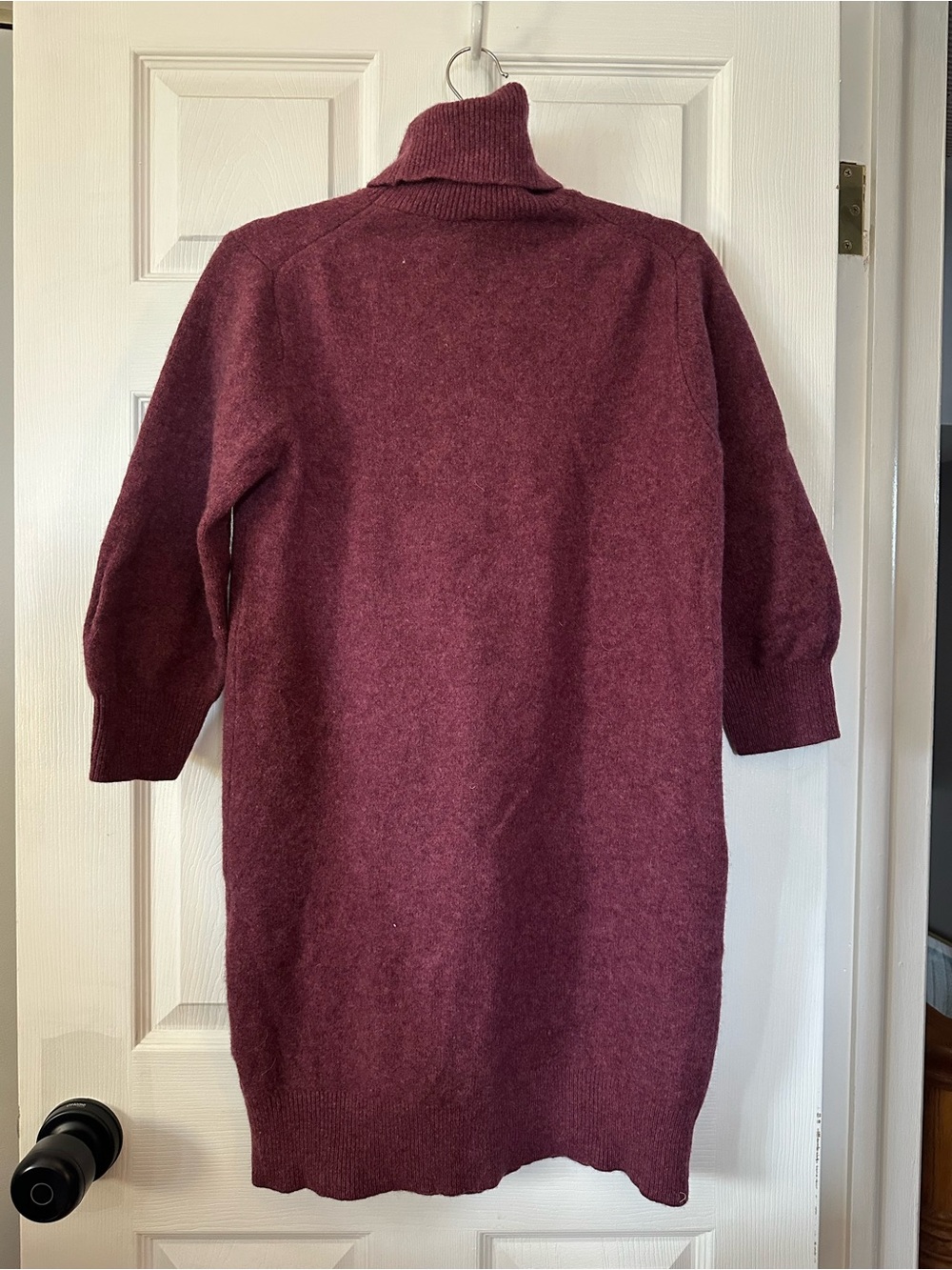 Uniqlo Burgundy Turtleneck Sweater Dress